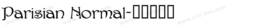 Parisian Normal字体转换